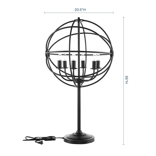 Modway Atom Table Lamp - Black | Table Lamps | Modishstore-3