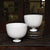 HomArt Maya Ceramic Perfect Bowl - White Glaze - Set of 4 | Modishstore | Bowls