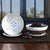 HomArt Liam Ceramic Berry Bowl & Saucer - Partial Glaze - Set of 4-5
