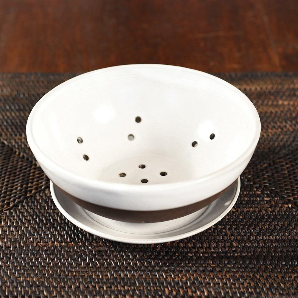HomArt Liam Ceramic Berry Bowl & Saucer - Partial Glaze - Set of 4 - Feature Image | Modishstore | Bowls