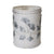 ELK Lighting Linen Silver Stitched White Ginkgo Candle Holders, ELK Lighting, - Modish Store | Modishstore | Candle Holders