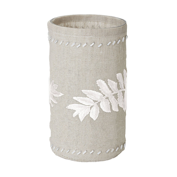 ELK Lighting Linen Silver Stitched Fern Votive Candle Holders, ELK Lighting, - Modish Store