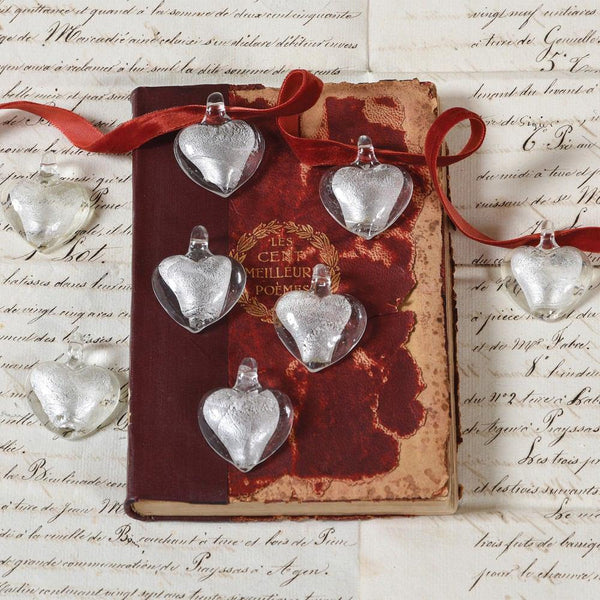 HomArt Wedding Hearts - Silver - Set of 24 - Feature Image | Modishstore | Home Accents