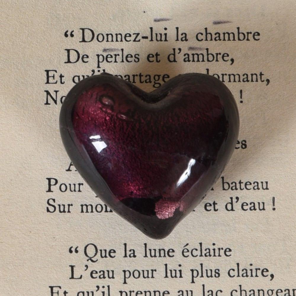 HomArt Venetian Glass Heart - Set of 24-12