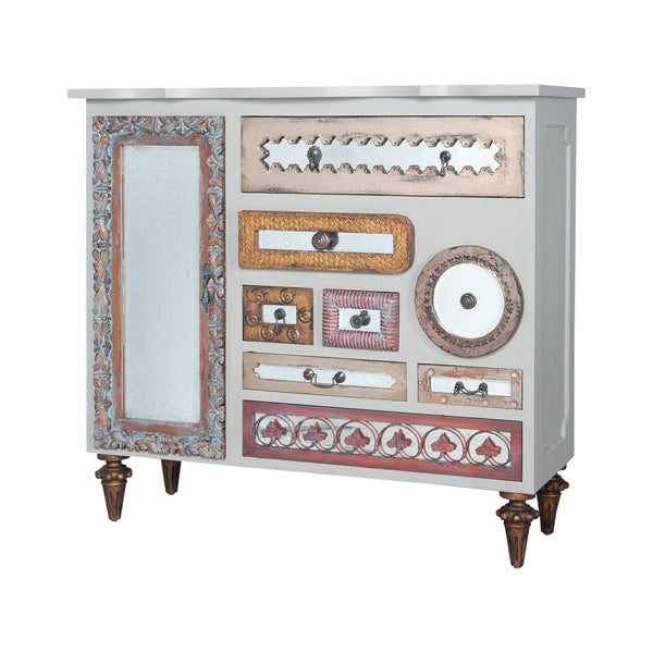 Guild Master Mirror Mosaic Chest | Modishstore | Cabinets