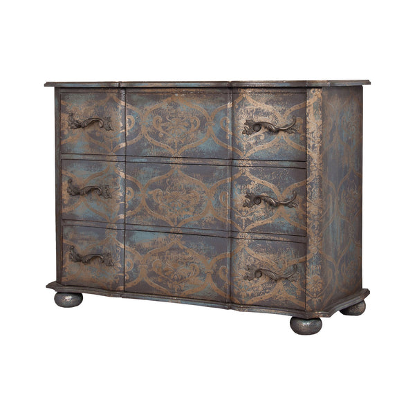 Guild Master Duchess Chest With Textured Gold | Modishstore | Drawers