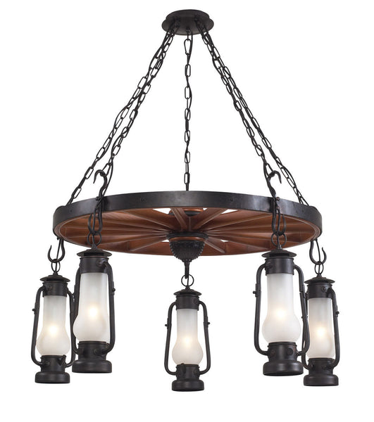 ELK Lighting Stagecoach 5 Light Chandelier - 65007-5 | Modishstore | Chandeliers