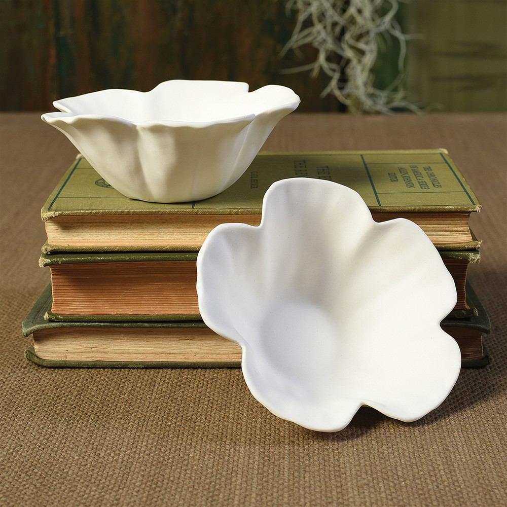 HomArt Hibiscus Floating Tealight Holder - Set of 4 | Modishstore | Candle Holders