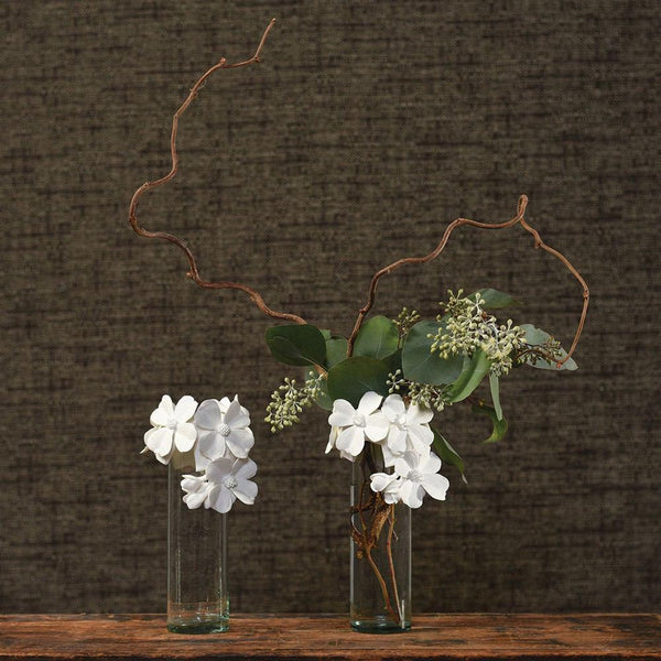 HomArt Glass Vase with Bone China Flower Crown - Feature Image | Modishstore | Vases