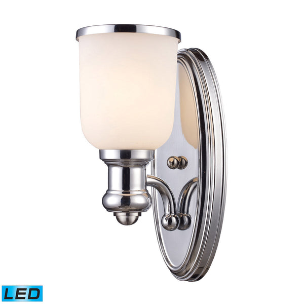ELK Lighting Brooksdale 1 Light Sconce In Polished Chrome - 66150-1 | Modishstore | Wall Lamps