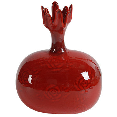 A&B Home Red Ceramic Vase - Set Of 2