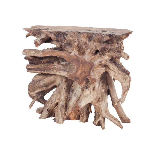 Dimond Home Natural Teak Slice Console | Modishstore | Console Tables