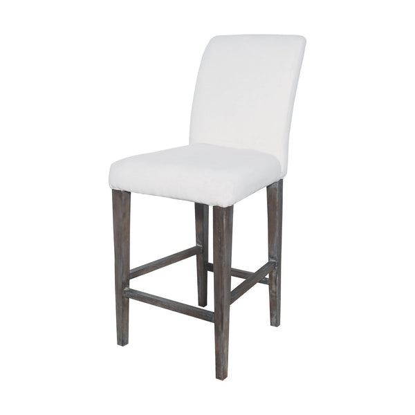 Sterling Industries Couture Covers Parsons Bar Stool In Heritage Stain With White Wash | Modishstore | Bar Stools