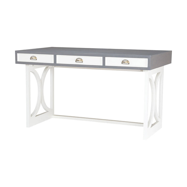 Dimond Home Whitney Writing Desk In Antique Smoke With Grain De Bois Cappucino Foam | Modishstore | Desks