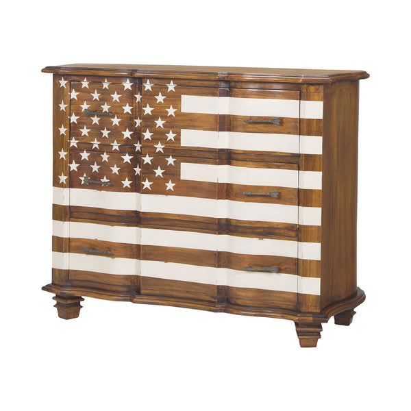 Sterling Industries Westward Chest In Honey Stain And White | Modishstore | Cabinets