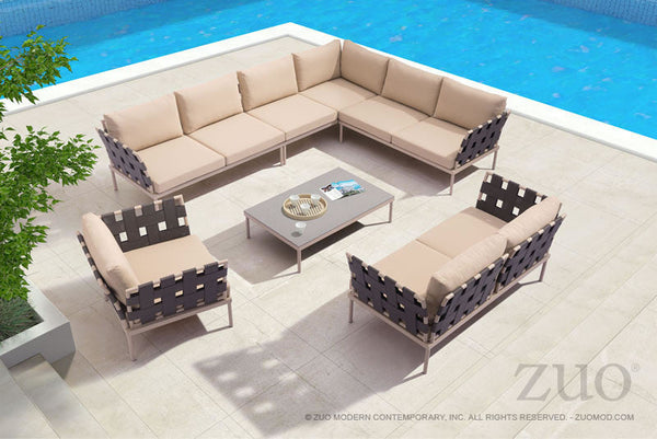 Zuo Glass Beach Arm Side/Backrest | Outdoor Furniture | Modishstore-9