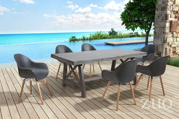 Zuo Tidal Dining Chair - Set Of 4 | Outdoor Chairs | Modishstore-5