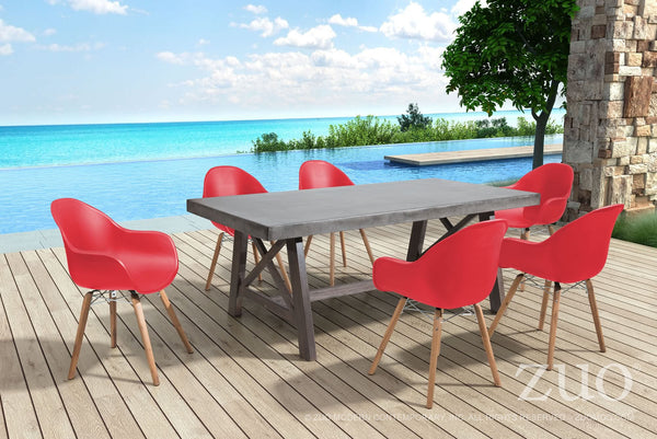 Zuo Tidal Dining Chair - Set Of 4 | Outdoor Chairs | Modishstore-6