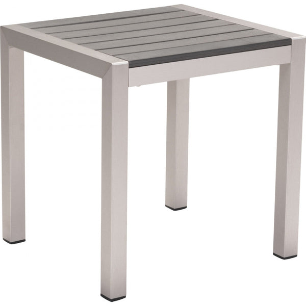 Zuo Cosmopolitan Side Table B. Aluminum | Outdoor Tables | Modishstore