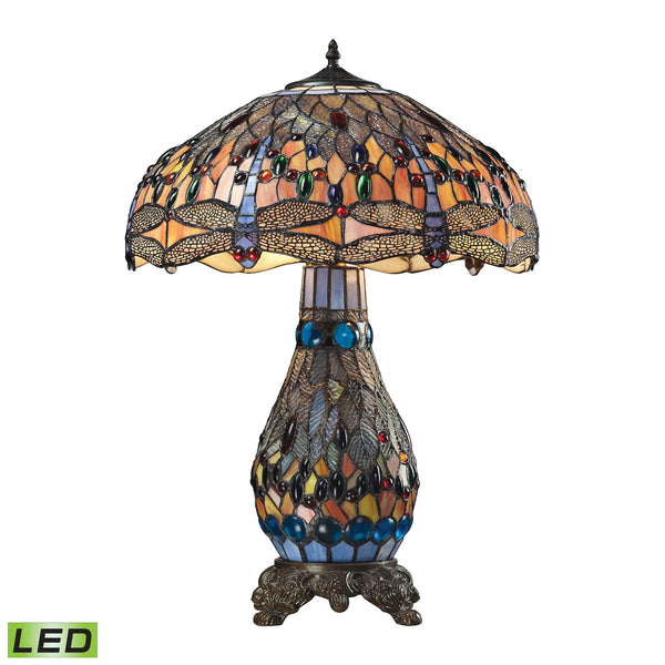 Dimond Lighting Dragonfly 3 Light Table Lamp In Dark Bronze | Modishstore | Table Lamps