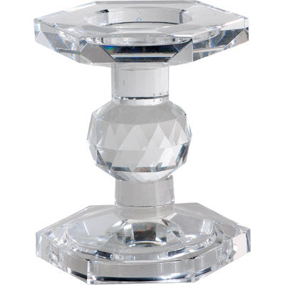 A&B Home Sylvie Lead Crystal Pillar Candle Holder - Set Of 4
