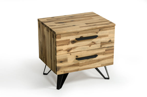 Vig Furniture Modrest Sala Modern Light Wood Nightstand | Modishstore | Nightstands