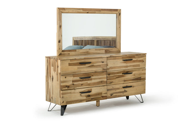 Vig Furniture Modrest Sala Modern Light Wood Dresser & Mirror Set | Modishstore | Dressers