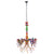 A&B Home Tallie Multi-Color Glass And Bead 8-Arm Chandelier