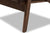 baxton studio bianca mid century modern walnut wood dark brown distressed faux leather lounge chair | Modish Furniture Store-7