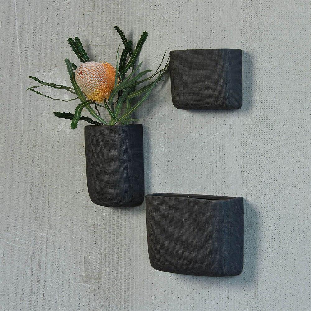 HomArt Ceramic Wall Pocket - Set of 4-7