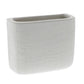 HomArt Ceramic Wall Pocket - Rectangle - Small - White-3