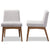 Baxton Studio Nexus Mid-Century Modern Walnut Wood Finishing Dark Fabric Dining Side Chair (Set of 2)