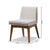 Baxton Studio Nexus Mid-Century Modern Walnut Wood Finishing Dark Fabric Dining Side Chair (Set of 2)
