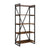 Stein World South Loop Dark Brown with Wood & Metal Bookshelf | Modishstore | Shelves & Shelving Units