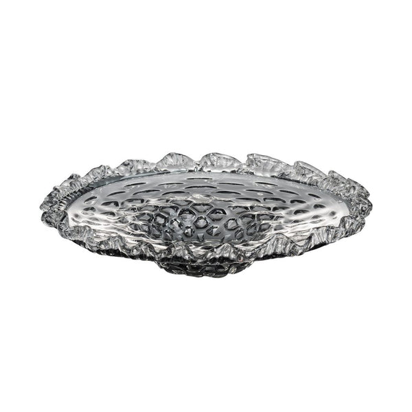 A&B Home Decorative Round Glass Plate