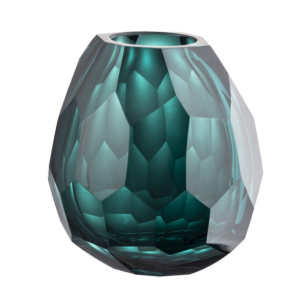 A&B Home Green Diamond Vase