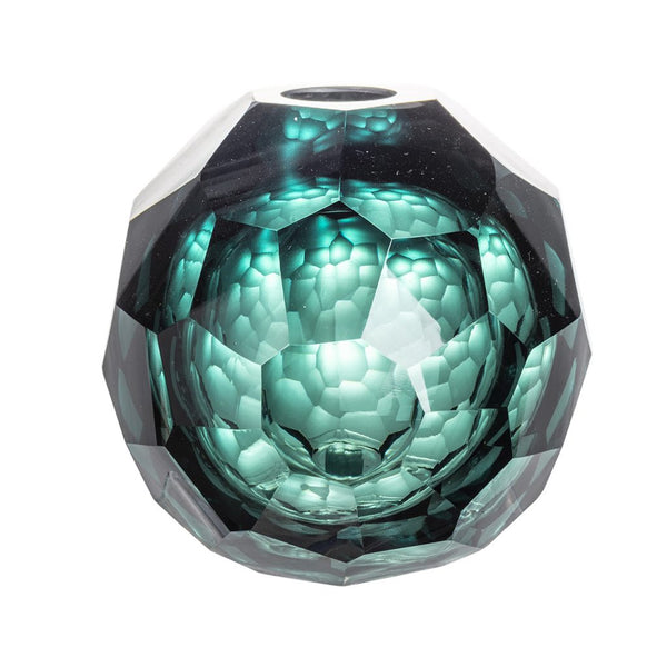 A&B Home Green Diamond Vase