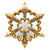 A&B Home Antique Gold Fleur-de-lis Wall Mirror