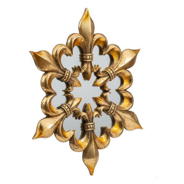 A&B Home Antique Gold Fleur-de-lis Wall Mirror