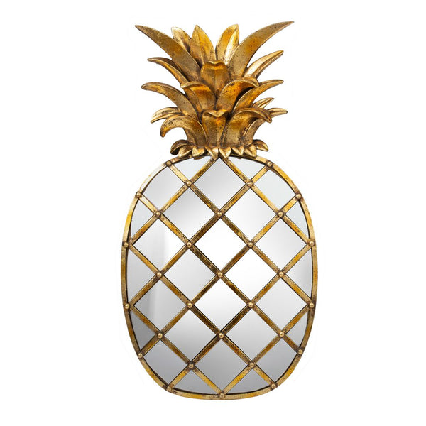 A&B Home Antique Gold Pineapple Wall Mirror