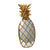 A&B Home Antique Gold Pineapple Wall Mirror