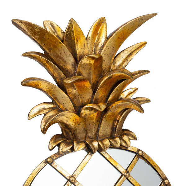 A&B Home Antique Gold Pineapple Wall Mirror