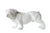 A&B Home Glossy White Dog