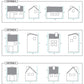 HomArt Ceramic Cottages - Set of 3 Assorted - Antique White-4