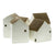 HomArt Ceramic Cottages - Set of 3 Assorted - Antique White - Feature Image-2