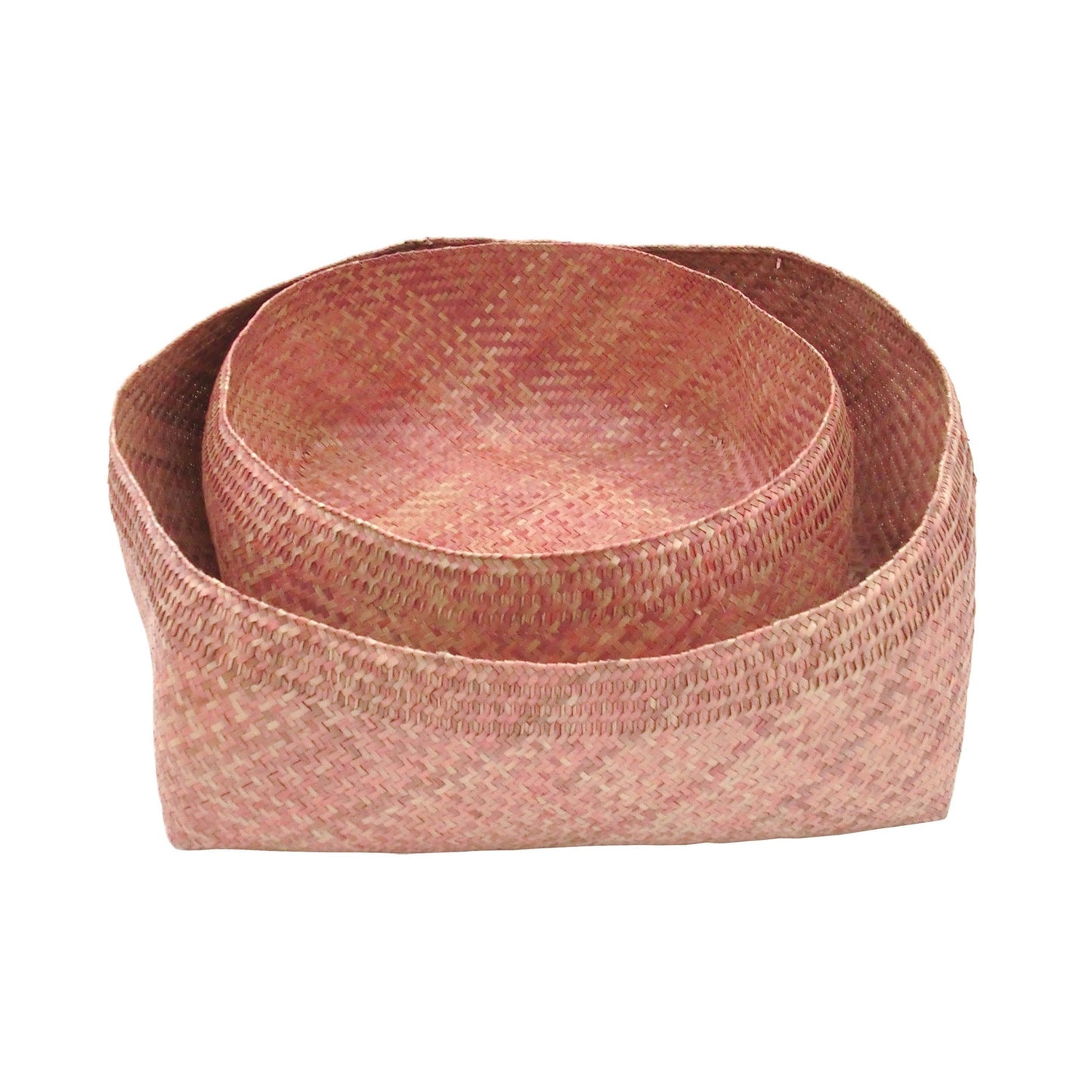 ELK Lighting Pink Begonia Woven Bowl Decorative Bowls, ELK Lighting, - Modish Store | Modishstore | Decorative Bowls