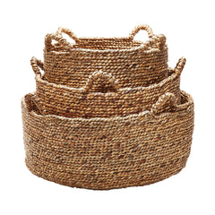 Dimond Home Natural Low Rise Baskets - Set Of 3