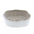 HomArt Bower Ceramic Soap Dish - Rnd - Fancy White - Set of 12-2