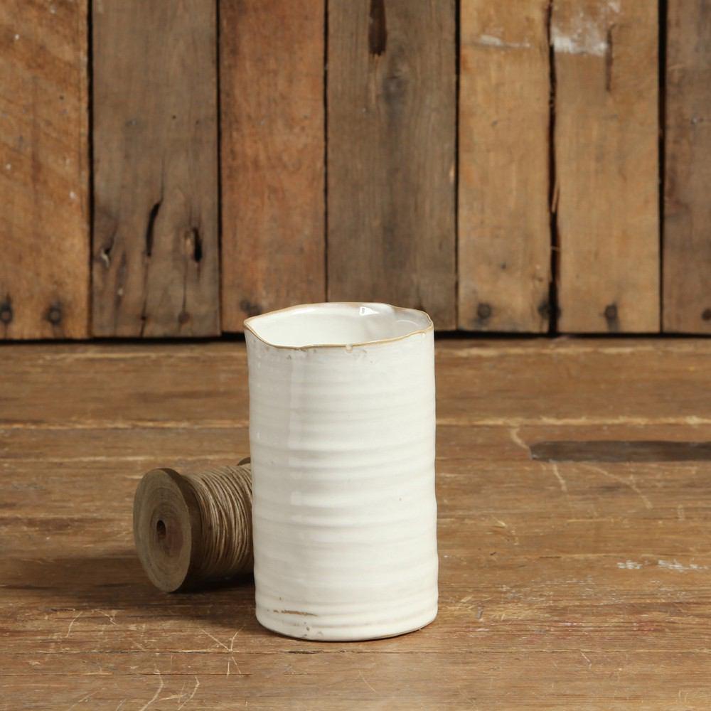 HomArt Bower Ceramic Vase - Fancy White-8