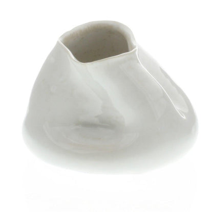 HomArt Canyon Ceramic Vase - Fancy White - Small-3